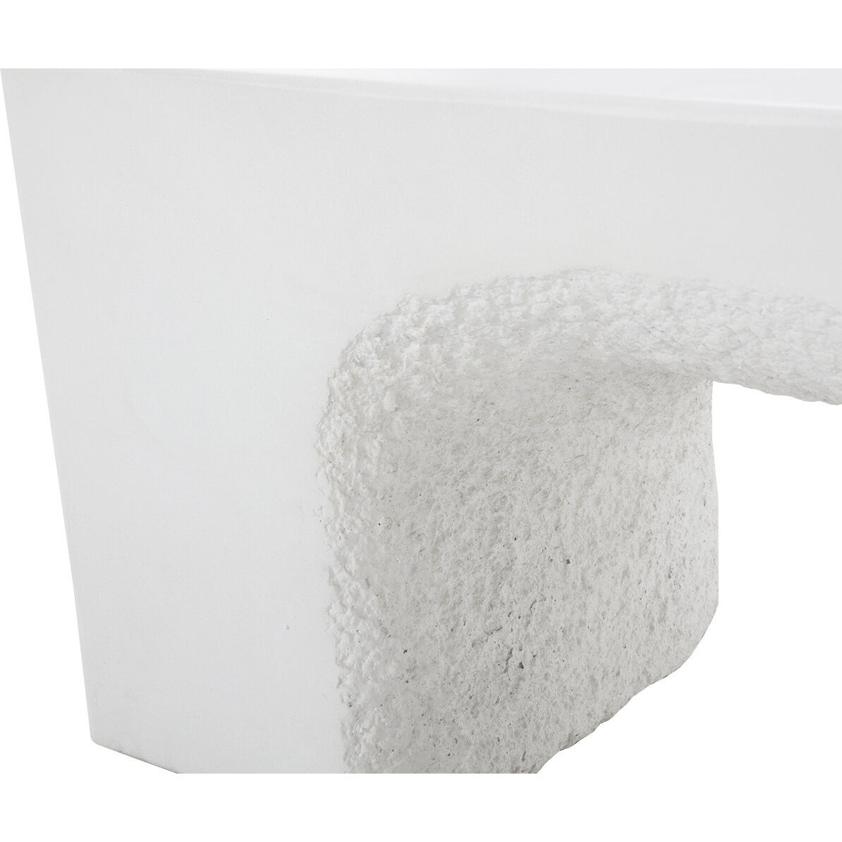 Soma White Outdoor Bench